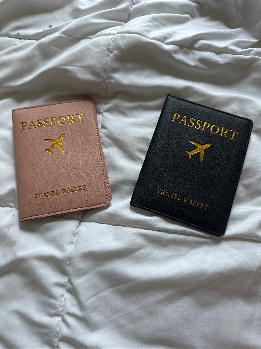 Passport Travel Wallet - Pink and Black